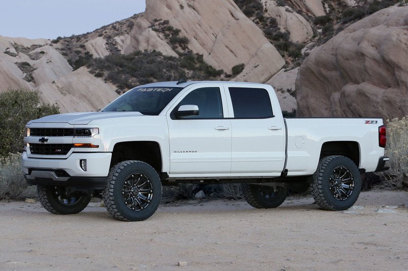 Fabtech 14-18 GM C/K1500 P/U w/oE Alm Or Stmp Stl UCA 6in Basic Sys G2 w/Perf Shks - Crew Original