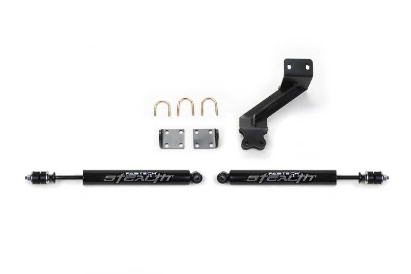 Fabtech 14-18 Ram 2500 & 13-18 Ram 3500 HD Dual Stealth Steering Stabilizer Kit - Crew Original
