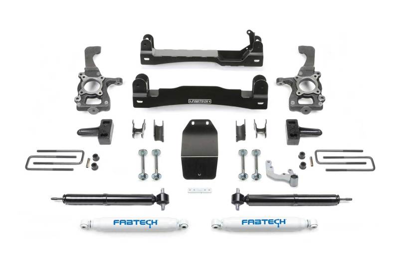Fabtech 15-20 Ford F150 4WD 4in Basic Sys w/Rr Perf Shks - Crew Original