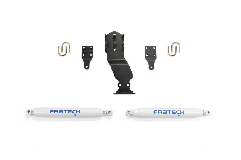 Fabtech 17-20 Ford Superduty 4WD Performance Dual Steering Stabilizer Kit - Crew Original