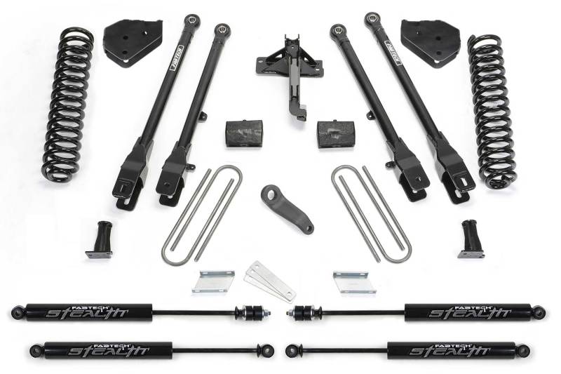 Fabtech 17-21 Ford F250/F350 4WD Diesel 6in 4Link Sys w/Coils & Stealth - Crew Original