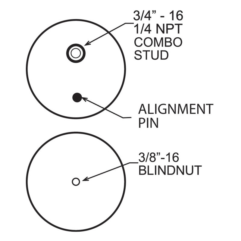 Firestone Ride-Rite Replacement Bellow 224CZ (For Kit PN 2596 / 2299 / 2597 / 2550) (W217606401) - Crew Original
