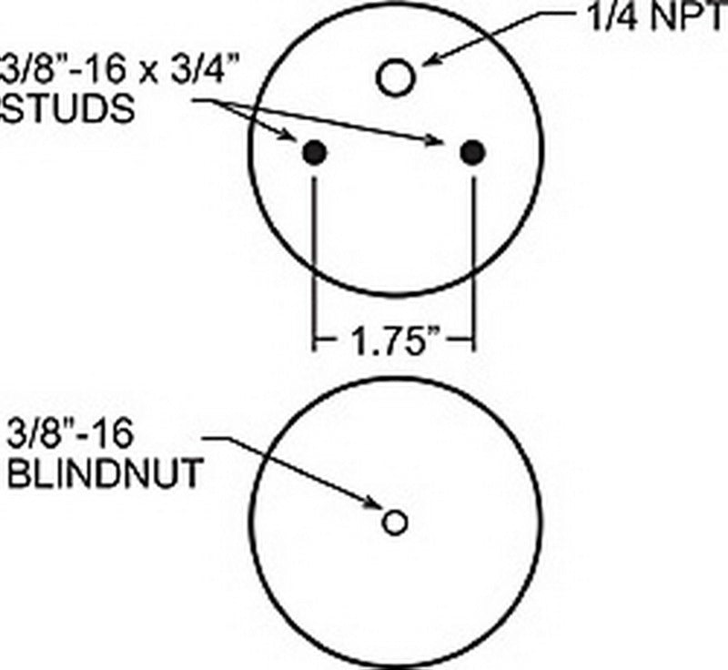 Firestone Ride-Rite Replacement Bellow 267C (For Kit PN 2071 / 2100 / 2153 / 2170) (W217606781) - Crew Original