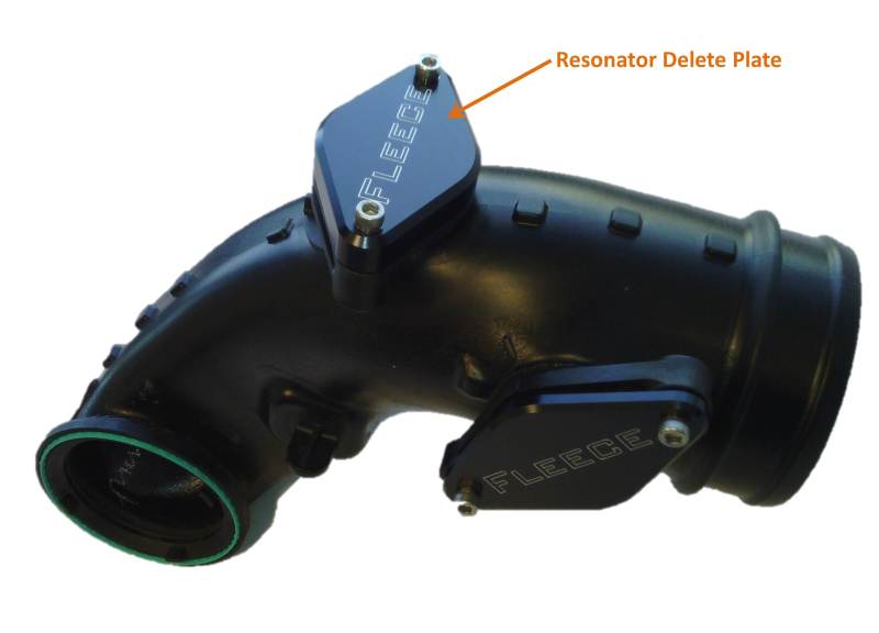 Fleece Performance 11-16 6.6L GM Duramax Resonator Delete Plate - Crew Original