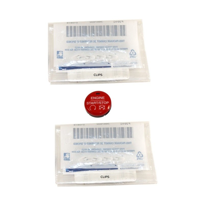 Ford Racing 15-16 Mustang Red Starter Button Installation Kit - Crew Original