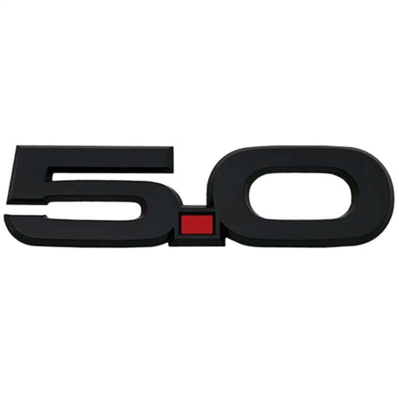 Ford Racing 15-17 Ford Mustang 5.0L Fender Emblem Black - Crew Original