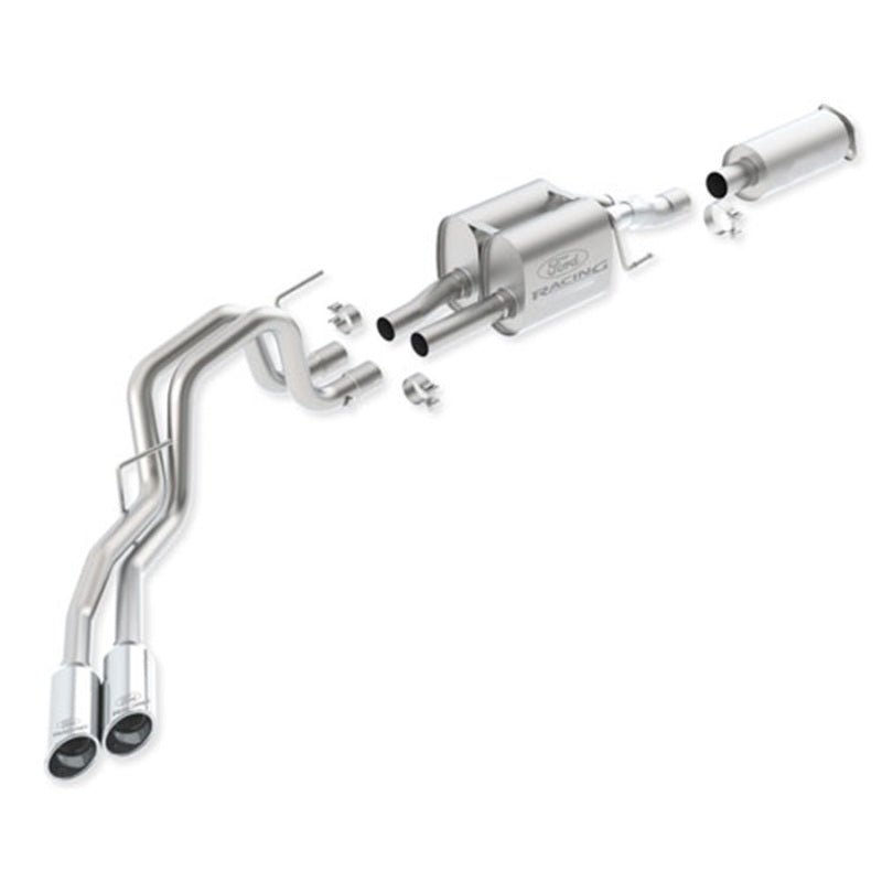Ford Racing 2011-2014 F-150 SVT Raptor 6.2L Cat-Back Touring Exhaust System 145-inch WB - Crew Original