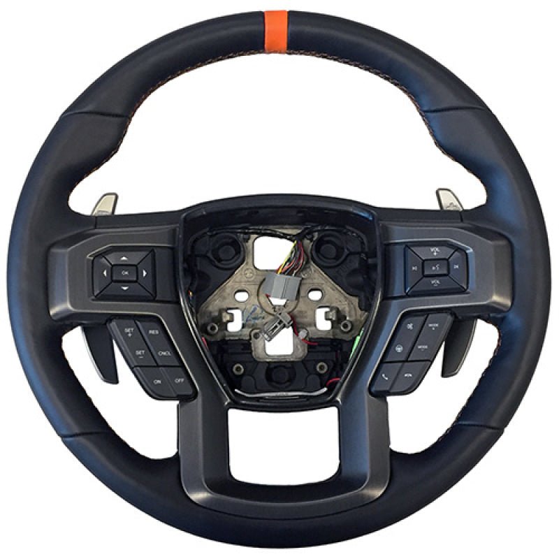 Ford Racing 2015-2017 F-150 Raptor Performance Steering Wheel Kit - Orange Sightline - Crew Original