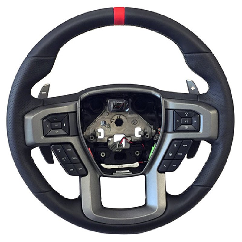 Ford Racing 2015-2017 F-150 Raptor Performance Steering Wheel Kit - Red Sightline - Crew Original