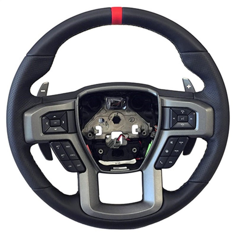 Ford Racing 2015-2017 F-150 Raptor Performance Steering Wheel Kit - Red Sightline - Crew Original