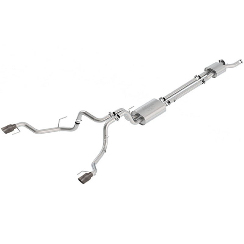 Ford Racing 2017 F150 Raptor 3.5L Sport Cat-Back Exhaust System Dual Rear Exit w/ Carbon Fiber Tips - Crew Original