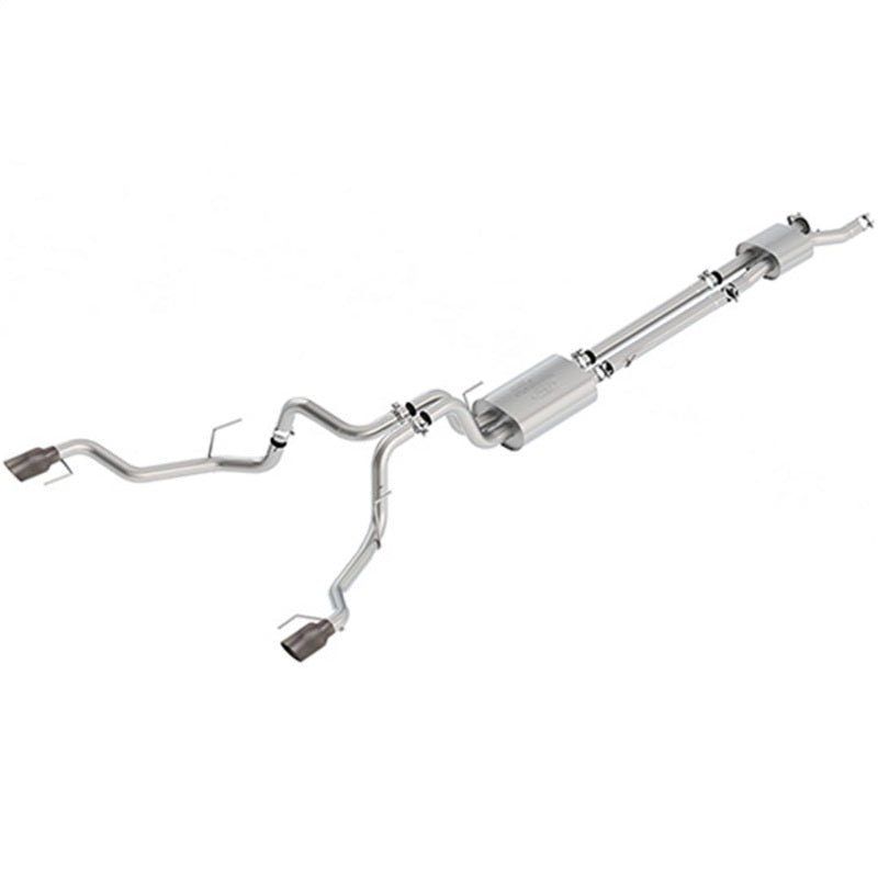 Ford Racing 2017 F150 Raptor 3.5L Sport Cat-Back Exhaust System Dual Rear Exit w/ Carbon Fiber Tips - Crew Original