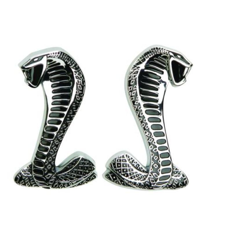 Ford Racing Cobra Snake Fender Emblems - Crew Original