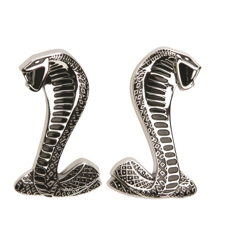 Ford Racing Cobra Snake Fender Emblems - Crew Original