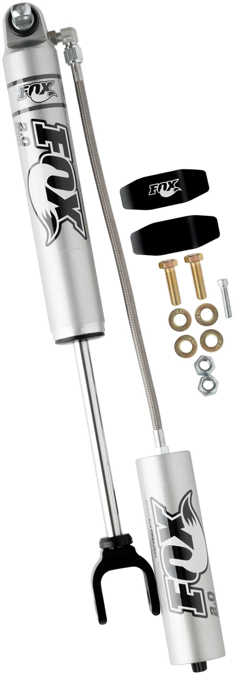Fox 11+ Chevy HD 2.0 Performance Series 7.9in. Smooth Body Remote Res. Front Shock / 4-6in. Lift - Crew Original