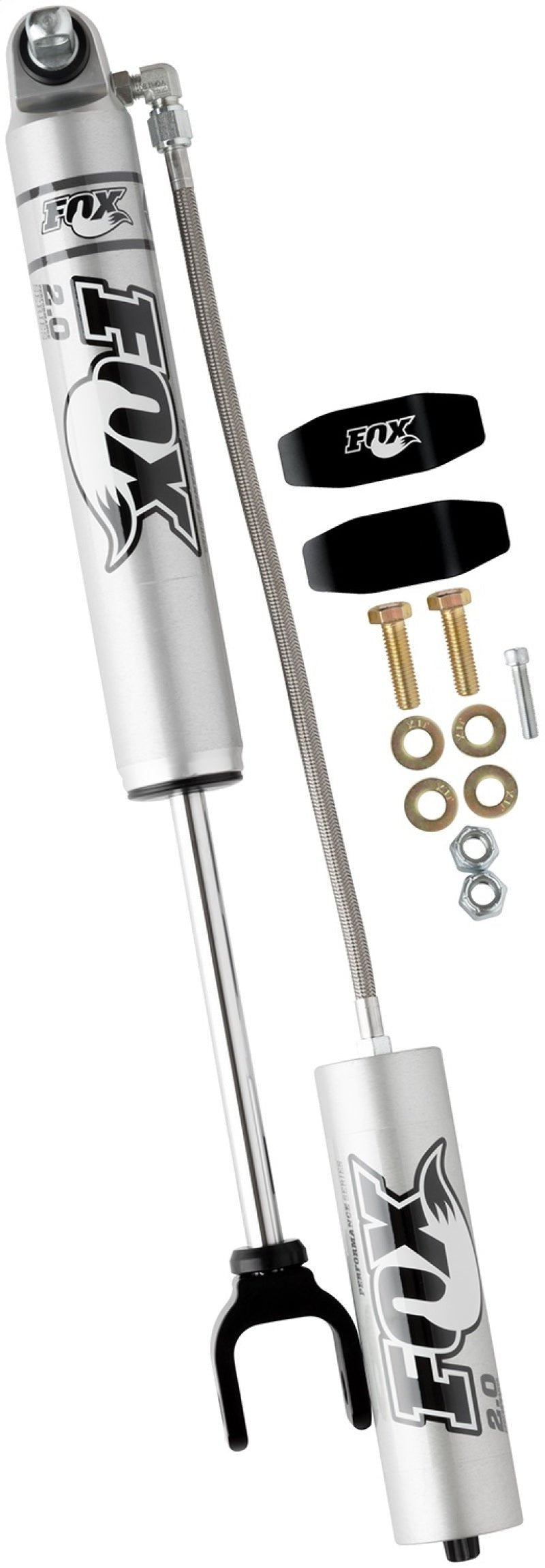Fox 11+ Chevy HD 2.0 Performance Series 7.9in. Smooth Body Remote Res. Front Shock / 4-6in. Lift - Crew Original