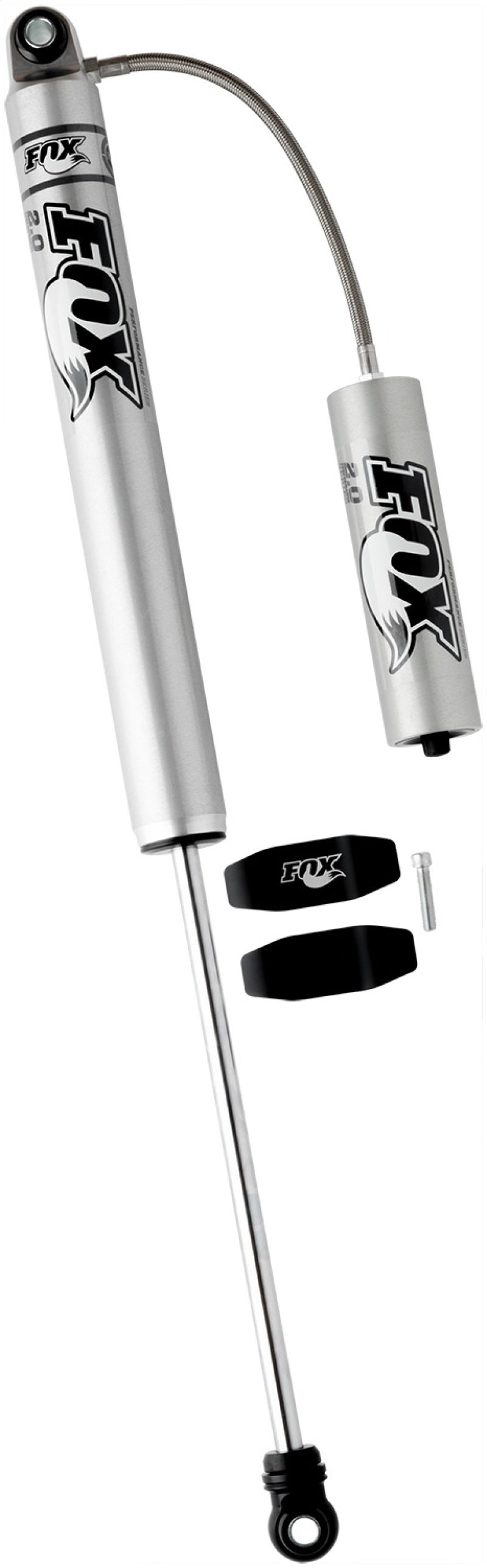 Fox 99+ Chevy HD 2.0 Performance Series 14.1in. Smooth Body Remote Res. Rear Shock / 7-10in. Lift - Crew Original