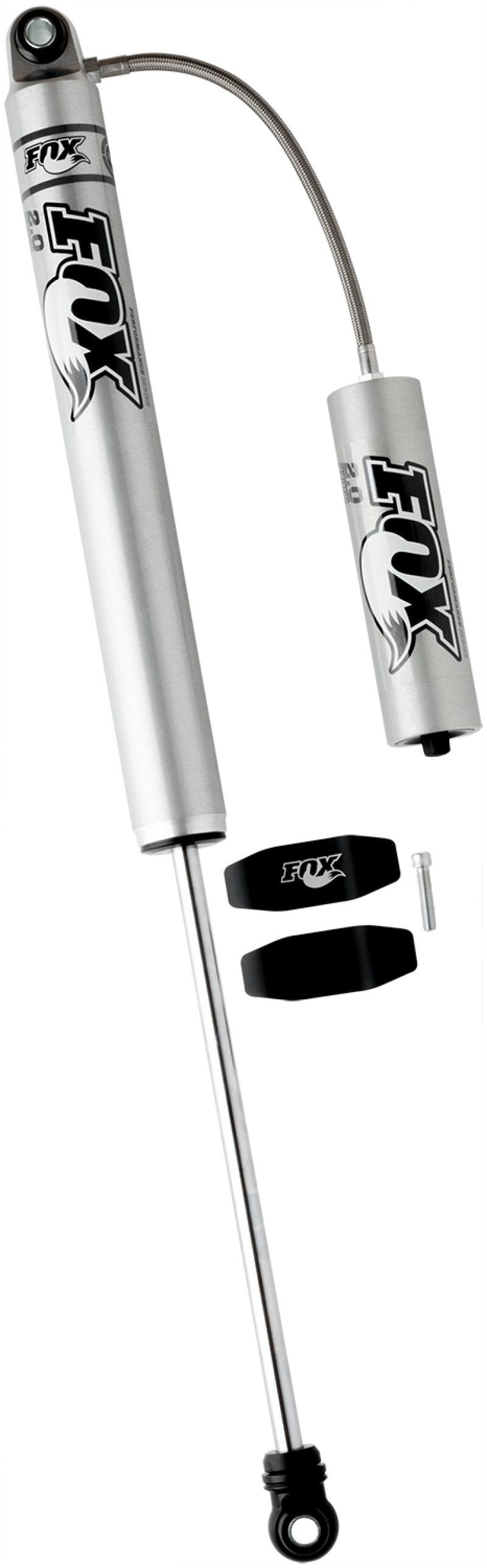 Fox 99+ Chevy HD 2.0 Performance Series 14.1in. Smooth Body Remote Res. Rear Shock / 7-10in. Lift - Crew Original