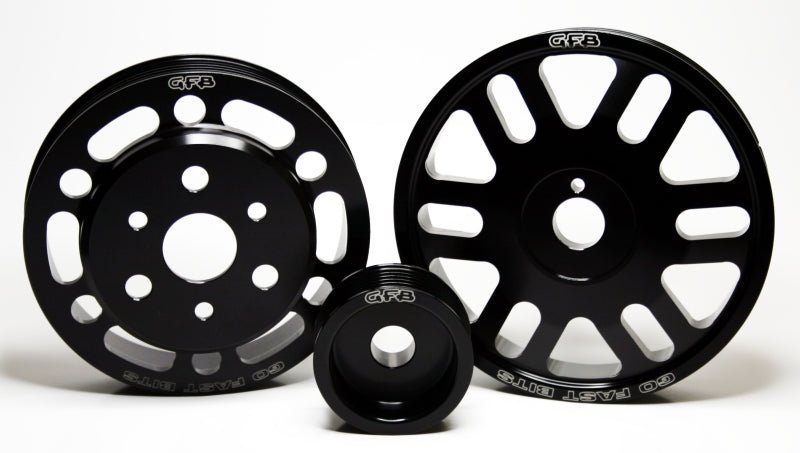 GFB 13 Subaru BRZ / 13 Scion FR-S 3 Pc L/W Pulley Kit (Inc Crank/Alternator/Water Pump Pulleys) - Crew Original