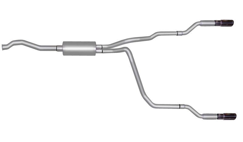 Gibson 01-05 Ford Ranger XL 2.3L 1.75in Cat-Back Dual Split Exhaust - Aluminized - Crew Original