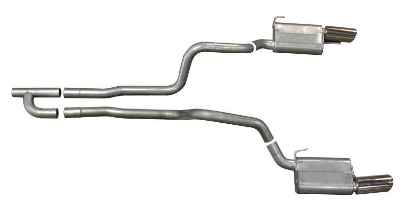 Gibson 05-10 Ford Mustang Base 4.0L 2.5in Cat-Back Dual Exhaust - Aluminized - Crew Original