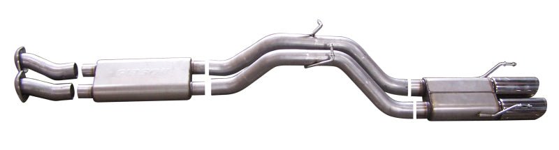 Gibson 06-10 Jeep Grand Cherokee SRT8 6.1L 3in Cat-Back Dual Exhaust - Aluminized - Crew Original