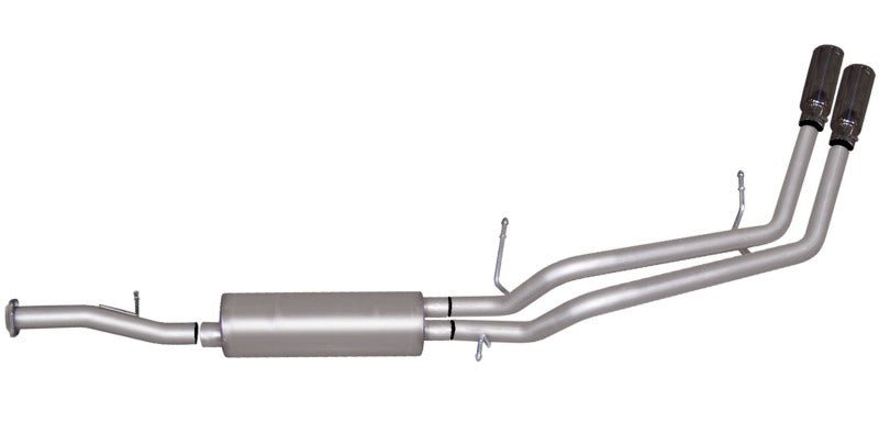 Gibson 07-12 Chevrolet Avalanche LS 5.3L 2.25in Cat-Back Dual Sport Exhaust - Aluminized - Crew Original
