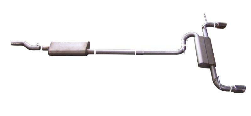 Gibson 07-14 Ford Edge SE 3.5L 2.5in Cat-Back Dual Split Exhaust - Aluminized - Crew Original