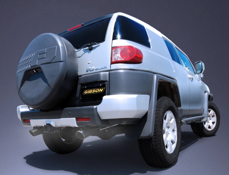 Gibson 07-14 Toyota FJ Cruiser Base 4.0L 2.5in Cat-Back Dual Split Exhaust - Aluminized - Crew Original