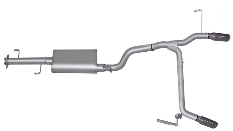 Gibson 07-14 Toyota FJ Cruiser Base 4.0L 2.5in Cat-Back Dual Split Exhaust - Aluminized - Crew Original