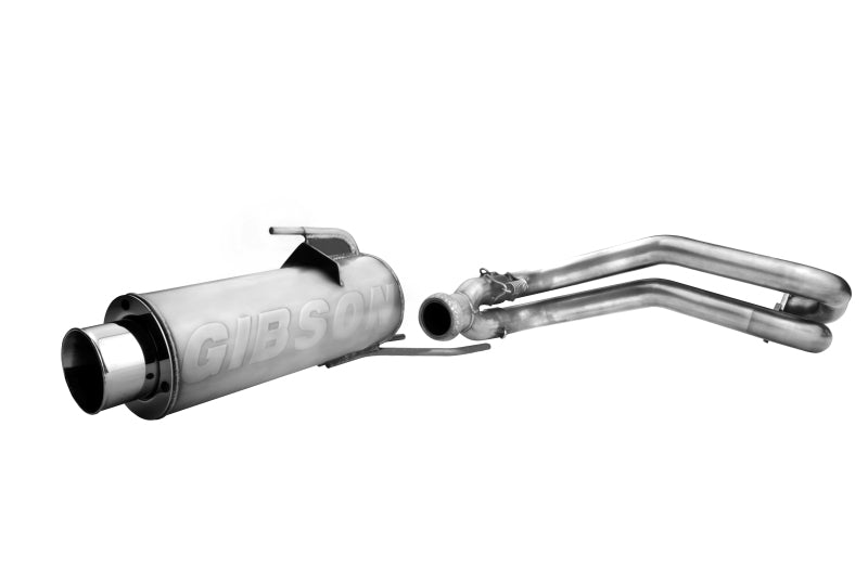 Gibson 08-12 Polaris Ranger RZR 800 Base Single Exhaust - Stainless - Crew Original