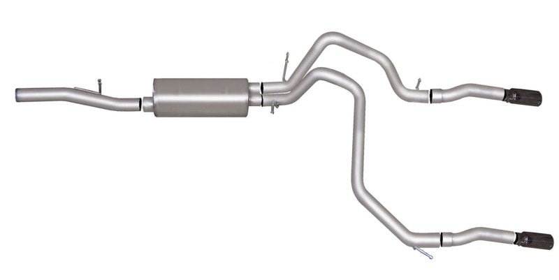 Gibson 10-14 Chevrolet Tahoe LS 5.3L 2.25in Cat-Back Dual Split Exhaust - Stainless - Crew Original