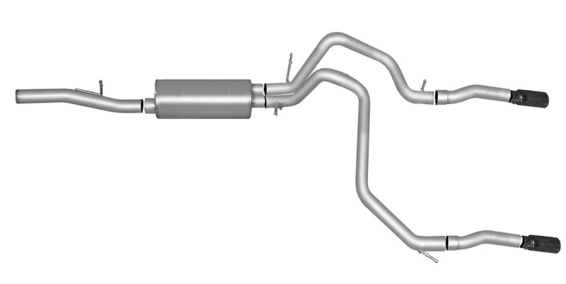 Gibson 10-19 Chevrolet Tahoe LS 5.3L 2.25in Cat-Back Dual Split Exhaust - Stainless - Crew Original