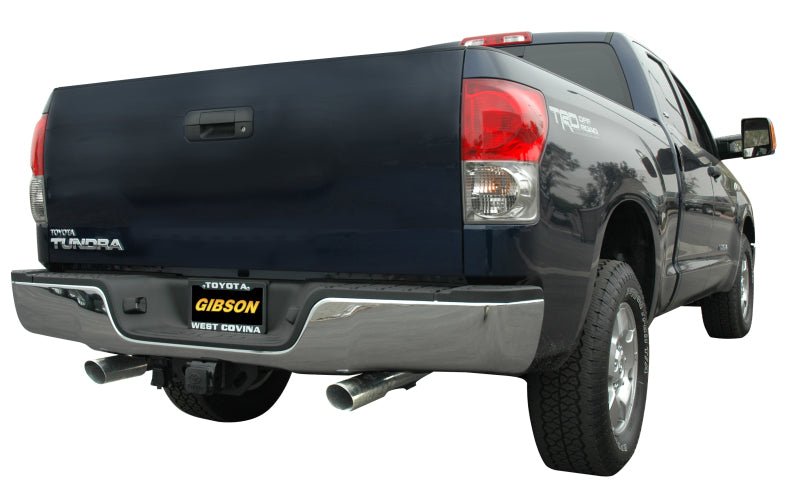 Gibson 10-19 Toyota Tundra SR5 4.6L 2.5in Cat-Back Dual Split Exhaust - Aluminized - Crew Original