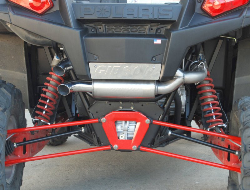 Gibson 11-13 Polaris Ranger RZR XP 900 Base Dual Exhaust - Stainless - Crew Original