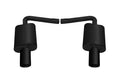 Gibson 11-18 Ford Explorer Base 3.5L 2.25in Axle-Back Dual Exhaust - Black Elite - Crew Original