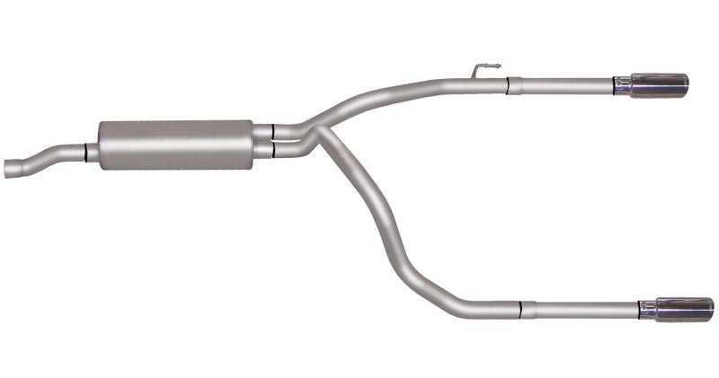 Gibson 11-18 Ram 1500 Big Horn 5.7L 2.5in Cat-Back Dual Split Exhaust - Stainless - Crew Original