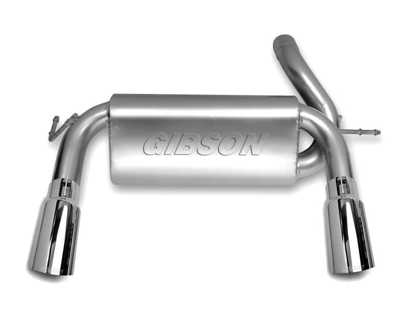 Gibson 12-17 Jeep Wrangler JK Rubicon 3.6L 2.5in Cat-Back Dual Split Exhaust - Aluminized - Crew Original
