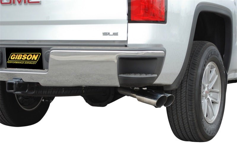 Gibson 14-18 GMC Sierra 1500 Base 5.3L 3in/2.25in Cat-Back Dual Sport Exhaust - Stainless - Crew Original