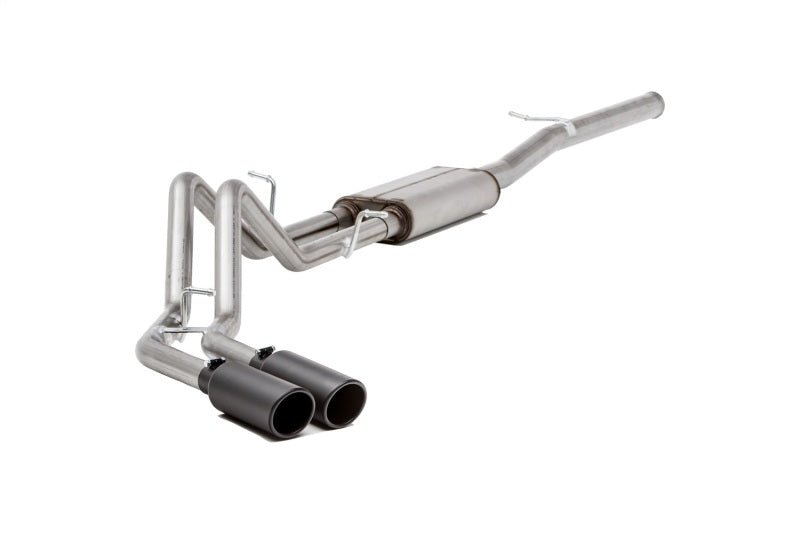 Gibson 14-18 GMC Sierra 1500 Denali 5.3L 3in/2.25in Cat-Back Dual Sport Exhaust - Black Elite - Crew Original