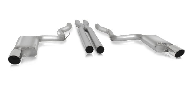Gibson 15-17 Ford Mustang GT 5.0L 3in Cat-Back Dual Exhaust - Stainless - Crew Original