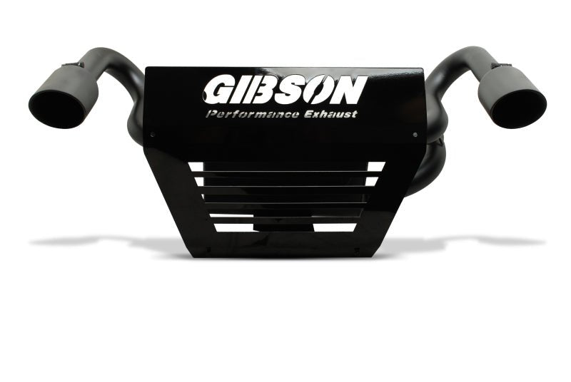 Gibson 15-17 Polaris RZR XP 1000 EPS Base 2.25in Dual Exhaust - Black Ceramic - Crew Original