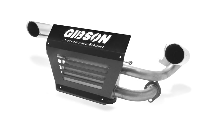 Gibson 15-17 Polaris RZR XP 1000 EPS Base 2.25in Dual Exhaust - Stainless - Crew Original