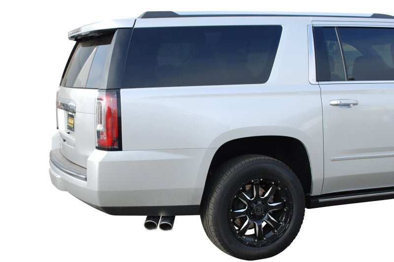 Gibson 15-19 Cadillac Escalade Base 6.2L 3.5in/2.25in Cat-Back Dual Sport Exhaust - Stainless - Crew Original