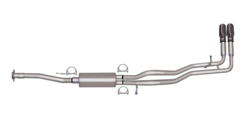 Gibson 15-22 Chevrolet Colorado LT 2.5L 2.25in Cat-Back Dual Sport Exhaust - Aluminized - Crew Original
