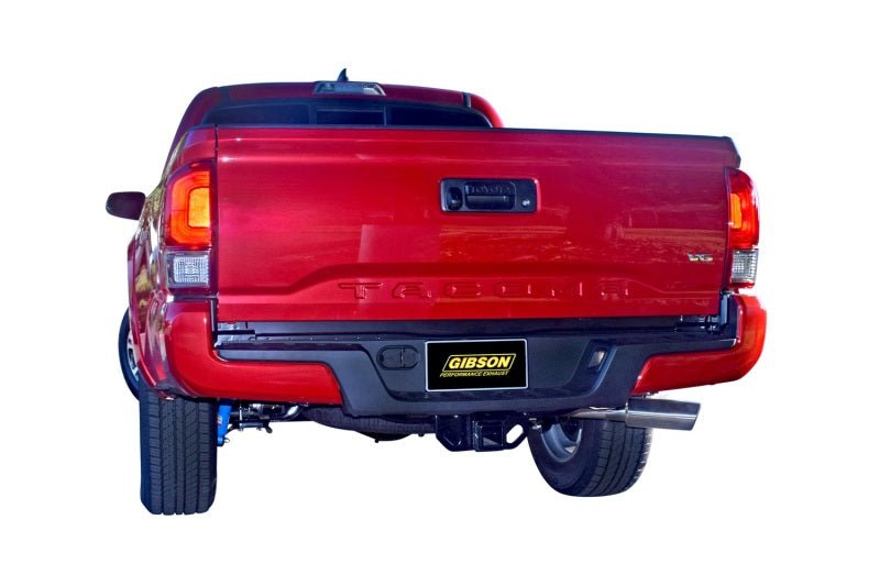 Gibson 16-22 Toyota Tacoma SR5 3.5L 2.5in Cat-Back Single Exhaust - Stainless - Crew Original