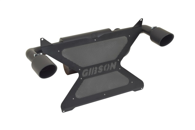 Gibson 17-20 Can-Am Maverick X3 Turbo Base 2.25in Dual Exhaust - Black Ceramic - Crew Original