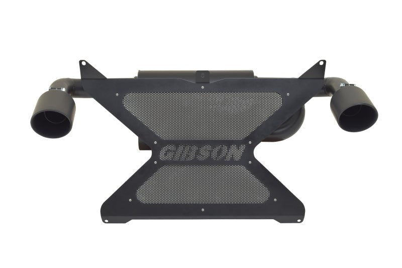 Gibson 17-20 Can-Am Maverick X3 Turbo Base 2.25in Dual Exhaust - Black Ceramic - Crew Original