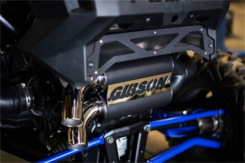 Gibson 20-22 Polaris RZP XP Dual Exhaust - Black Ceramic - Crew Original