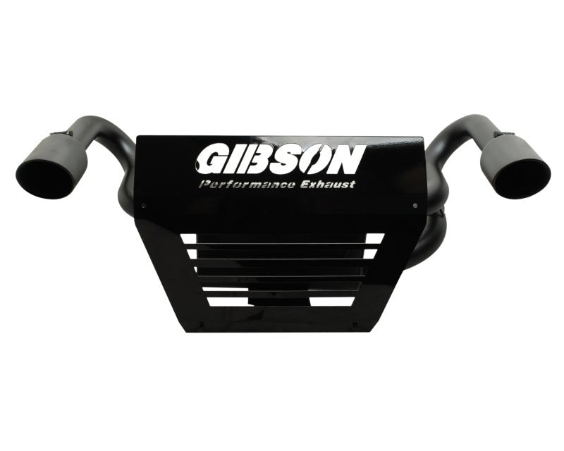 Gibson 2014 Polaris RZR XP 1000 EPS Base 2.25in Dual Exhaust - Black Ceramic - Crew Original